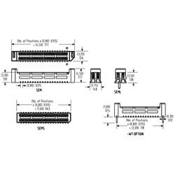 20 Position Receptacle Connector Surface Mount - 3