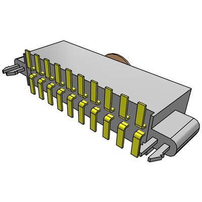 20 Position Receptacle Connector Surface Mount - 2