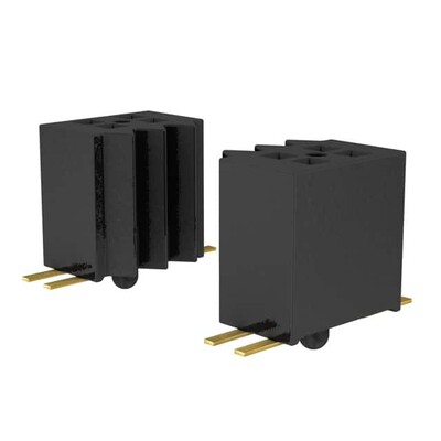 20 Position Receptacle, Pass Through Connector Surface Mount - 2