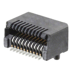 20 Position SFP Receptacle Connector Solder Surface Mount, Right Angle - Amphenol ICC (Commercial Products)