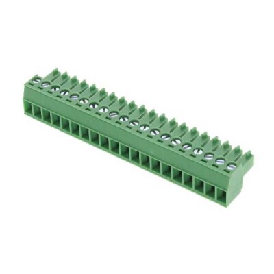 20 Position Terminal Block Plug, Female Sockets 0.150