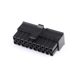 20 Rectangular Connectors - Housings Receptacle Black 0.118