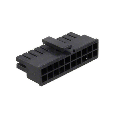 20 Rectangular Connectors - Housings Receptacle Black 0.118