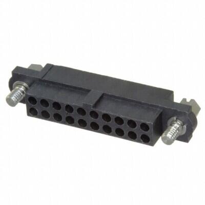 20 Rectangular Connectors - Housings Receptacle Black 0.079