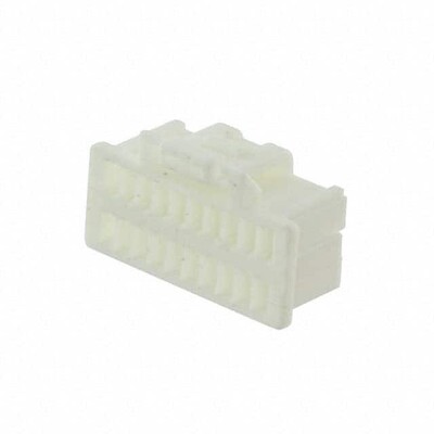 20 Rectangular Connectors - Housings Receptacle White 0.039
