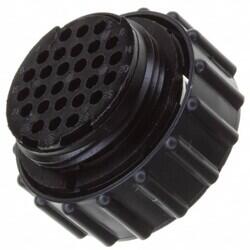 28 Position Circular Connector Plug Housing Free Hanging (In-Line) Coupling Nut - TE Connectivity AMP Connectors