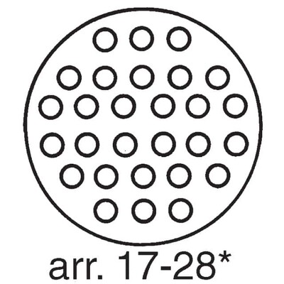 28 Position Circular Connector Plug Housing Free Hanging (In-Line) Coupling Nut - 2