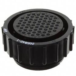 63 Position Circular Connector Plug Housing Free Hanging (In-Line) Coupling Nut - TE Connectivity AMP Connectors