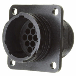 16 Position Circular Connector Receptacle Housing Panel Mount - TE Connectivity AMP Connectors