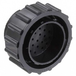 28 Position Circular Connector Plug Housing Free Hanging (In-Line) Coupling Nut - TE Connectivity AMP Connectors