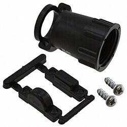 Black Connector Backshell, Cable Clamp 3/4-20 UNEF 13 - TE Connectivity AMP Connectors