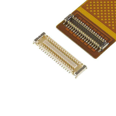 50 Position Connector Plug, Outer Shroud Contacts Surface Mount Gold - 1