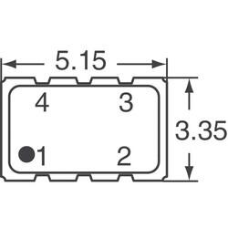 20MHz XO (Standard) HCMOS Oscillator 3.3V Enable/Disable 6-SMD, No Lead - 2