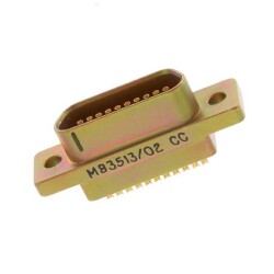 21 Position D-Type, Micro-D Receptacle, Female Sockets Connector - Cinch Connectivity Solutions