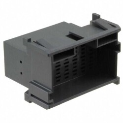 21 Position Rectangular Housing Connector Plug Gray 0.197