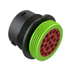 21 (Radsok) Position Circular Connector Receptacle Housing Panel Mount - Amphenol Sine Systems Corp (1)