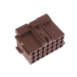 21 Rectangular Connectors - Housings Receptacle Brown 0.197