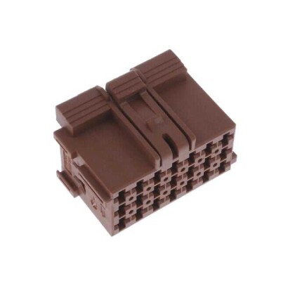 21 Rectangular Connectors - Housings Receptacle Brown 0.197