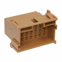 21 Rectangular Connectors - Housings Plug Brown 0.197