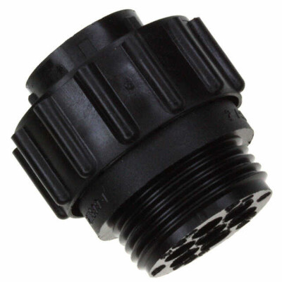7 Position Circular Connector Plug Housing Free Hanging (In-Line) Coupling Nut - 1