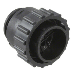 9 Position Circular Connector Plug Housing Free Hanging (In-Line) Coupling Nut - TE Connectivity AMP Connectors