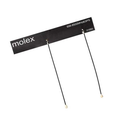 RF ANTENNA Beidou, GLONASS, GPS, LTE, UWB Flat Patch U.FL (UMCC), I-PEX MHF1 Adhesive - 1