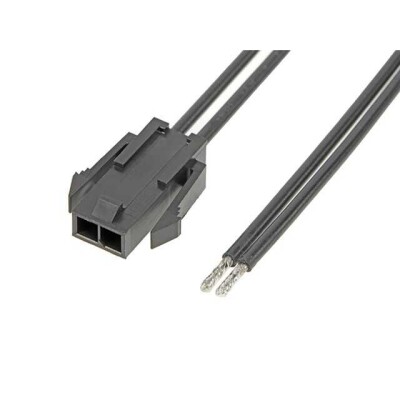 2 Position Cable Assembly Rectangular Plug to Individual Wire Leads 0.492' (150.00mm, 5.91