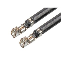 Black 26 AWG Jumper Lead Socket to Socket Tin 17.7