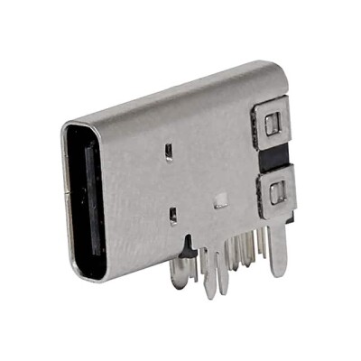 USB-C (USB TYPE-C) USB 2.0 Receptacle Connector 24 (14+10 Dummy) Position Through Hole, Right Angle - 1