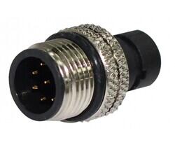 M12 A-Code Plug for Cable 8Pin Female, For Overmold with Cable - ATTEND Technology