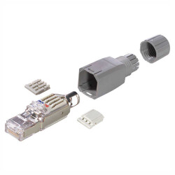 Plug Modular Connector 8p8c (RJ45, Ethernet) Position Unshielded Cat5e IDC - LAPP