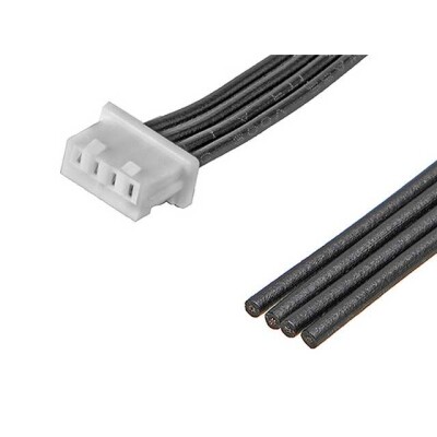4 Position Cable Assembly Rectangular Socket to Individual Wire Leads 1.39' (425.00mm) - 1