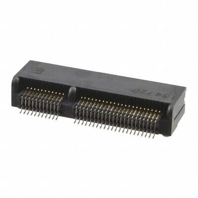 67 Position Female Connector M.2 (NGFF) Mini Card Gold 0.020