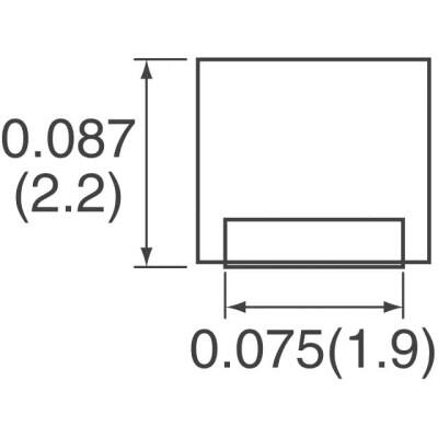 2.2 µH Unshielded Drum Core, Wirewound Inductor 770 mA 169mOhm Max 1210 (3225 Metric) - 4