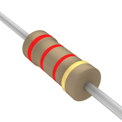 2.2 kOhms ±5% 0.25W, 1/4W Through Hole Resistor Axial Flame Retardant Coating, Safety Carbon Film - Stackpole Electronics Inc