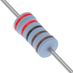 2.2 kOhms ±1% 0.25W, 1/4W Through Hole Resistor Axial Metal Film - YAGEO