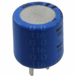 22 mF (EDLC) Supercapacitor 5.5 V Radial, Can 220Ohm @ 1kHz - KEMET