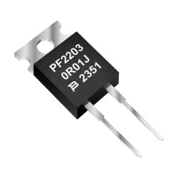 2.2 Ohms ±1% 35W Through Hole Resistor TO-220-2 Current Sense, Flame Proof, Pulse Withstanding, Safety Thick Film - Riedon products by Bourns