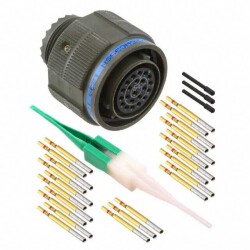 22 Position Circular Connector Plug, Female Sockets Crimp - Amphenol Aerospace Operations