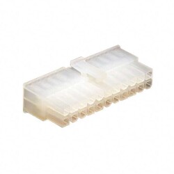 22 Rectangular Connectors - Housings Receptacle Natural 0.165