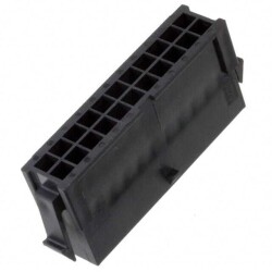 22 Rectangular Connectors - Housings Plug Black 0.118