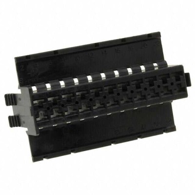 22 Rectangular Connectors - Housings Receptacle Black 0.197