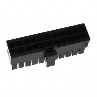 22 Rectangular Connectors - Housings Receptacle Black 0.118