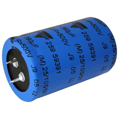 220 µF 400 V Aluminum Electrolytic Capacitors Radial, Can - Snap-In 600mOhm @ 100Hz 3000 Hrs @ 105°C - 1