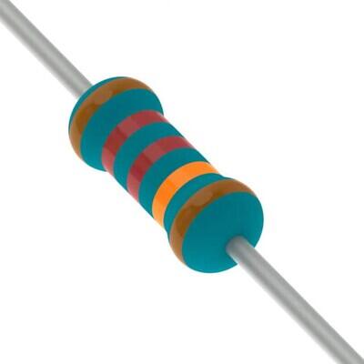 220 kOhms ±1% 0.25W, 1/4W Through Hole Resistor Axial Flame Retardant Coating, High Voltage, Moisture Resistant, Pulse Withstanding, Safety Metal Film - 1