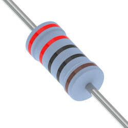220 Ohms ±1% 0.25W, 1/4W Through Hole Resistor Axial Metal Film - YAGEO