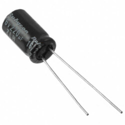 220 µF 16 V Aluminum Electrolytic Capacitors Radial, Can 6000 Hrs @ 105°C - Rubycon