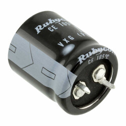 220 µF 250 V Aluminum Electrolytic Capacitors Radial, Can - Snap-In 5000 Hrs @ 105°C - Rubycon