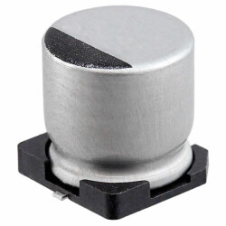 220 µF 25 V Aluminum Electrolytic Capacitors Radial, Can - SMD 100mOhm 2000 Hrs @ 125°C - Rubycon