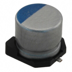 220 µF 6.3 V Aluminum - Polymer Capacitors Radial, Can - SMD 10mOhm 2000 Hrs @ 105°C - Nichicon